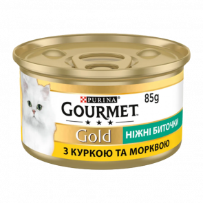 Вологий Корм для Котів Purina Gourmet Gold Курка та Морква 85g