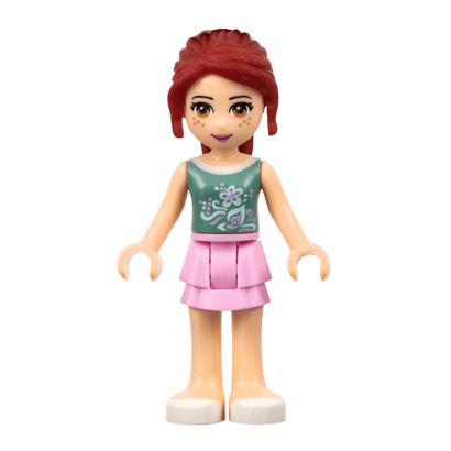 Фигурка Lego Girl Mia Bright Pink Layered Skirt Friends frnd061 2 Б/У - Retromagaz