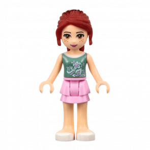 Фігурка Lego Girl Mia Bright Pink Layered Skirt Friends frnd061 2 Б/У - Retromagaz