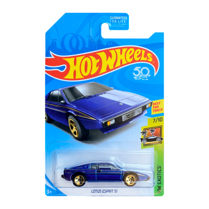 Машинка Базовая Hot Wheels Lotus Esprit S1 Exotics 1:64 FJV90 Blue - Retromagaz