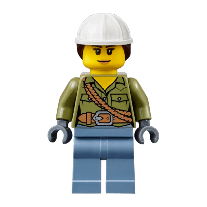 Фігурка Lego Volcano Explorers 973pb2471 Female Shirt with Belt and Shoulder Ropes City cty0687 Б/У - Retromagaz