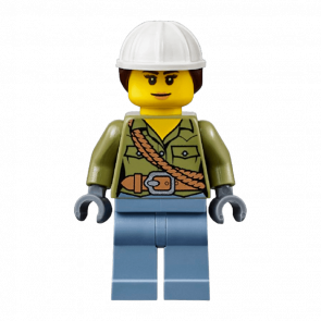 Фигурка Lego Volcano Explorers 973pb2471 Female Shirt with Belt and Shoulder Ropes City cty0687 Б/У