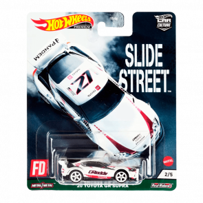 Машинка Premium Hot Wheels '20 Toyota GR Supra Slide Street 1:64 GRJ79 White