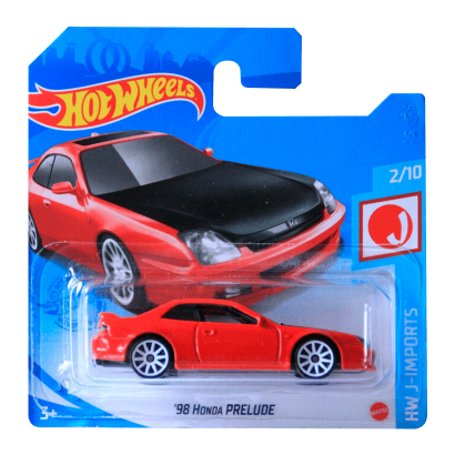 Машинка Базова Hot Wheels '98 Honda Prelude J-Imports 1:64 GTC08 Red - Retromagaz