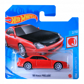 Машинка Базова Hot Wheels '98 Honda Prelude J-Imports 1:64 GTC08 Red