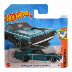 Машинка Базовая Hot Wheels '69 Mercury Cougar Eliminator Muscle Mania 1:64 HTC59 Blue