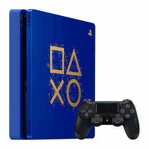 Консоль Sony PlayStation 4 Slim Days of Play Limited Edition 500GB Blue Black Геймпад Б/У - Retromagaz