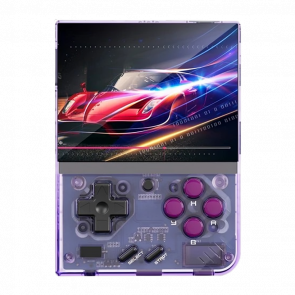 Консоль Miyoo Mini Plus + 8000 Встроенных Игр 64GB Trans-Purple - Retromagaz