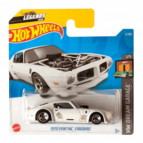 Машинка Базова Hot Wheels 1970 Pontiac Firebird Dream Garage 1:64 HCT05 White - Retromagaz