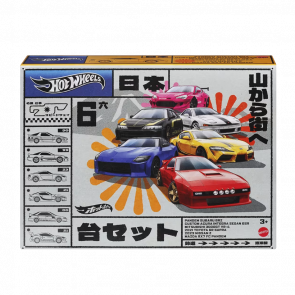 Тематична Машинка Hot Wheels Subaru BRZ / Acura Integra / Mitsubishi 3000GT / Toyota Supra / Nissan Z / Mazda RX7 Japanese Classics 1:64 HRX54 Pink 6шт - Retromagaz