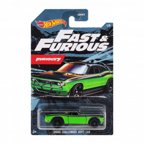 Тематическая Машинка Hot Wheels Dodge Challenger Drift Car Fast & Furious 1:64 GRP54 Black - Retromagaz