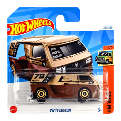 Машинка Базова Hot Wheels VW T3 Custom Vans 1:64 HRY57 Gold - Retromagaz