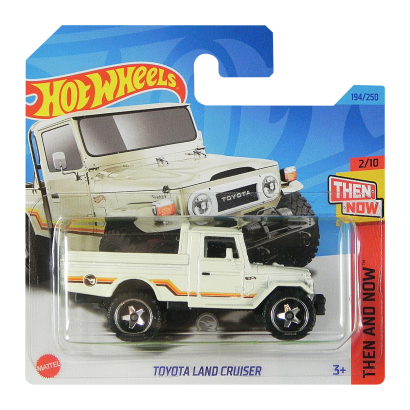 Машинка Базова Hot Wheels Toyota Land Cruiser Treasure Hunts Then and Now 1:64 HKL07 White - Retromagaz