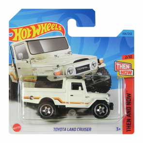 Машинка Базова Hot Wheels Toyota Land Cruiser Treasure Hunts Then and Now 1:64 HKL07 White