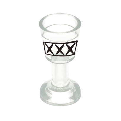 Посуда RMC 4шт Goblet 'XXX' Pattern Trans Clear Новый - Retromagaz