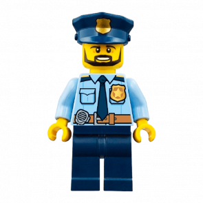 Фигурка Lego Police 973pb2600 Shirt with Dark Blue Tie City cty0708 Б/У