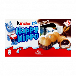 Батончик Kinder Happy Hippo Cocoa 5 Pieces 103g