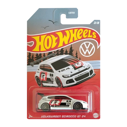 Тематическая Машинка Hot Wheels Volkswagen Scirocco GT 24 Volkswagen 1:64 HDH42 White - Retromagaz