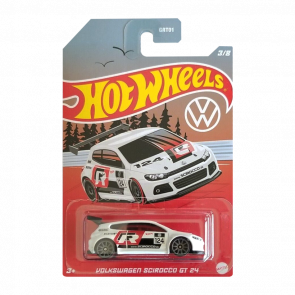 Тематическая Машинка Hot Wheels Volkswagen Scirocco GT 24 Volkswagen 1:64 HDH42 White - Retromagaz