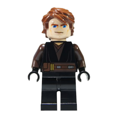 Фигурка Lego Джедай Anakin Skywalker Large Eyes Dark Brown Arms Star Wars sw0317 Б/У - Retromagaz