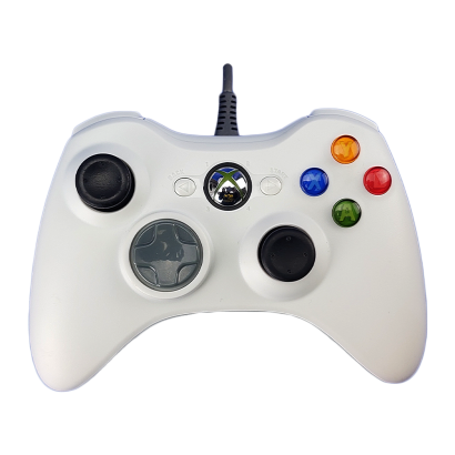 Геймпад Проводной RMC Xbox 360 White 2m Б/У - Retromagaz