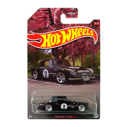 Тематическая Машинка Hot Wheels Nissan Fairlady 2000 Japanese Classics 1:64 HLK14 Black - Retromagaz