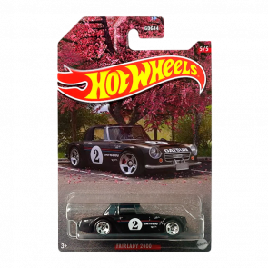 Тематическая Машинка Hot Wheels Nissan Fairlady 2000 Japanese Classics 1:64 HLK14 Black - Retromagaz