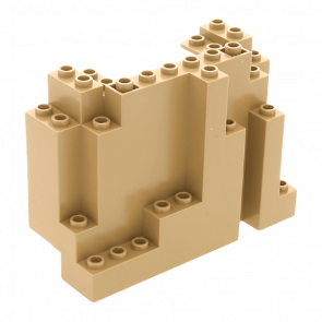 Скала Lego Панель Rectangular 4 x 10 x 6 6082 60052 6037837 6143428 Dark Tan Б/У