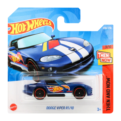 Машинка Базовая Hot Wheels Dodge Viper RT/10 Then and Now 1:64 HCV80 Blue - Retromagaz