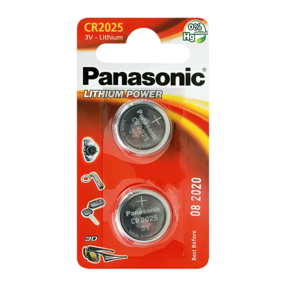 Батарейка Panasonic CR-2025 Lithium 2шт - Retromagaz