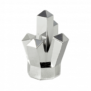 Скеля Lego Коштовність Crystal 5 Point 1 x 1 52 29377 30385 28623 Chrome Silver Б/У - Retromagaz