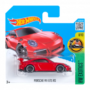 Машинка Базова Hot Wheels Porsche 911 GT3 RS Exotics 1:64 DHP00 Red