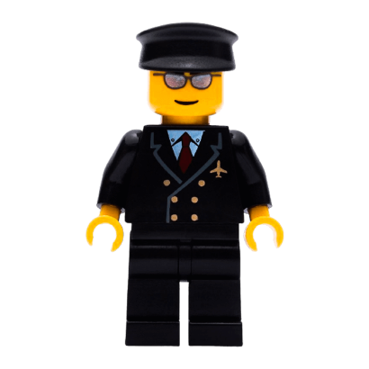 Фигурка Lego Airport 973pb0109 Pilot with Red Tie and 6 Buttons City air032 Б/У - Retromagaz