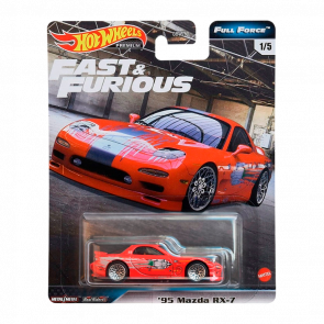 Машинка Premium Hot Wheels '95 Mazda RX-7 Fast & Furious 1:64 GJR76 Red - Retromagaz