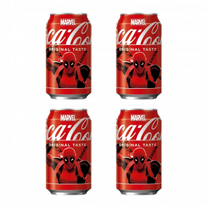 Набор Напиток Coca-Cola Classic Marvel Limited Edition Deadpool 330ml 4шт