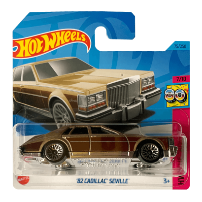 Машинка Базовая Hot Wheels '82 Cadillac Seville The `80S 1:64 HKG85 Tan - Retromagaz