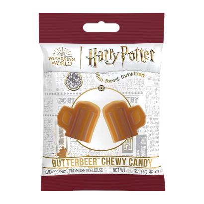 Конфеты Жевательные Jelly Belly Butterbeer Chewy Candy Harry Potter - Retromagaz