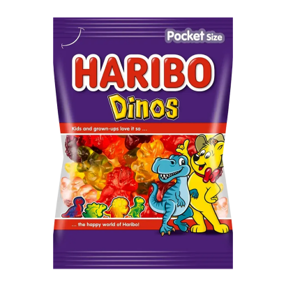 Конфеты Жевательные Haribo Dinos 100g - Retromagaz