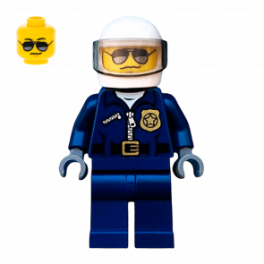 Фигурка Lego Police 973pb1547 Helicopter Pilot City cty0487a Б/У - Retromagaz