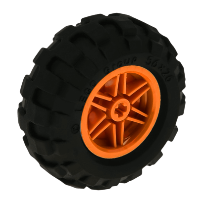 Колесо Lego Сборное 2шт 30.4mm D. x 20mm 56145c02 55976 4539910 6207477 4297209 6495636 Orange Б/У - Retromagaz