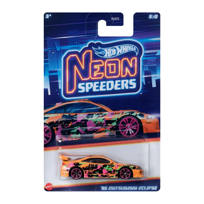 Тематична Машинка Hot Wheels '95 Mitsubishi Eclipse Neon Speeders 1:64 HLH72/HRW71 Orange - Retromagaz