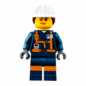 Фигурка Lego Construction 973pb2991 Miner Female Explosives Engineer City cty0877 Б/У