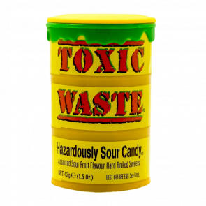 Цукерки Toxic Waste Yellow Hazardously Sour Candy 42g - Retromagaz