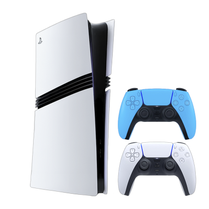 Набір Консоль Sony PlayStation 5 Pro 2TB White Новий  + Геймпад Бездротовий DualSense Ice Blue - Retromagaz