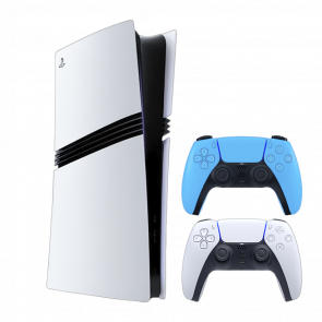 Набір Консоль Sony PlayStation 5 Pro 2TB White Новий  + Геймпад Бездротовий DualSense Ice Blue - Retromagaz