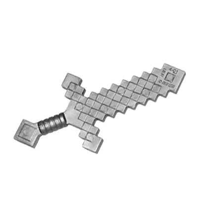 Зброя Lego Minecraft Sword Pixelated 18787 6089098 Flat Silver Б/У - Retromagaz