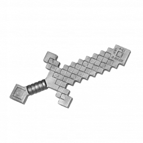 Оружие Lego Minecraft Sword Pixelated 18787 6089098 Flat Silver Б/У