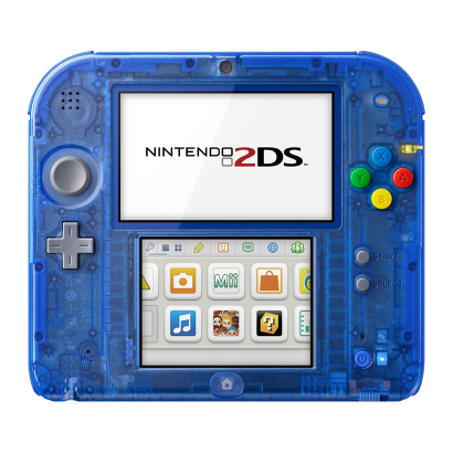 Консоль Nintendo 2DS Pokemon Limited Edition Модифицированная 32GB Trans-Blue + 10 Встроенных Игр Б/У - Retromagaz