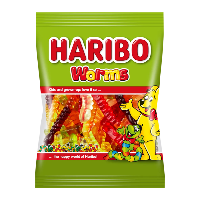 Цукерки Жувальні Haribo Worms 100g - Retromagaz