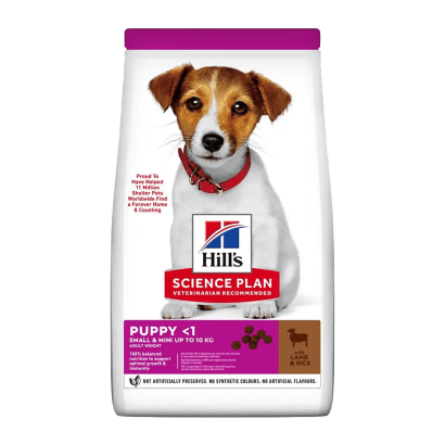 Сухий Корм для Собак Hill's Science Plan Puppy Smal & Mini Ягня 1,5kg - Retromagaz